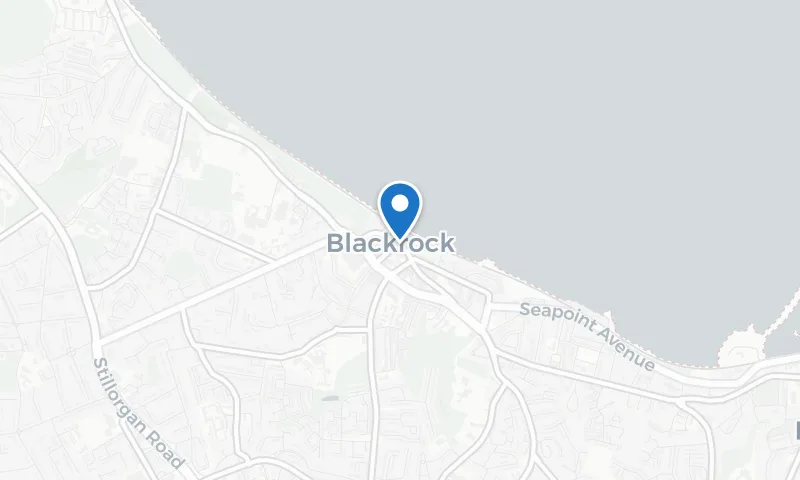Map of Blackrock — painting & decorating service area covered by Original Dublin Painter