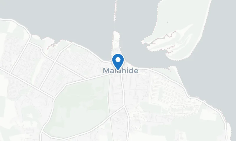 Map of Malahide — painting & decorating service area covered by Original Dublin Painter