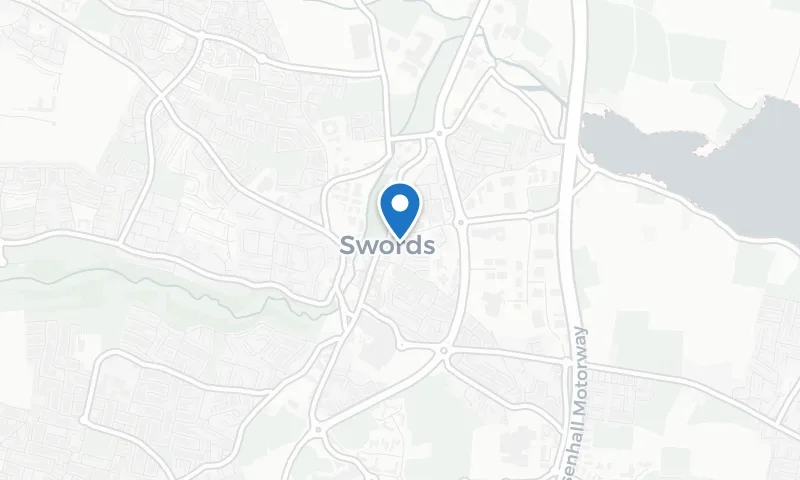 Map of Swords — painting & decorating service area covered by Original Dublin Painter