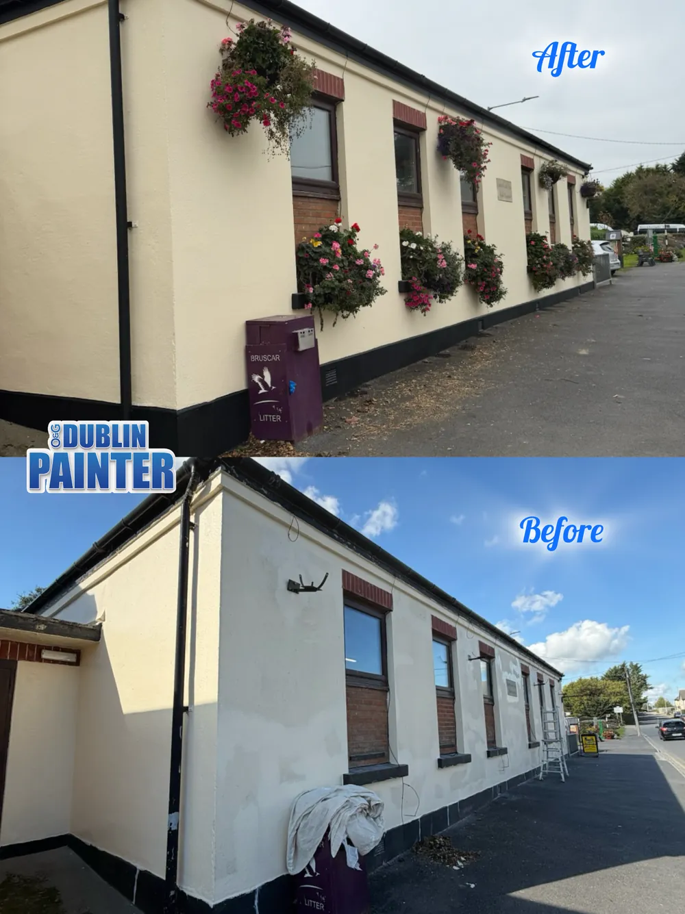 Terrace repaint in Dublin by Original Dublin Painter