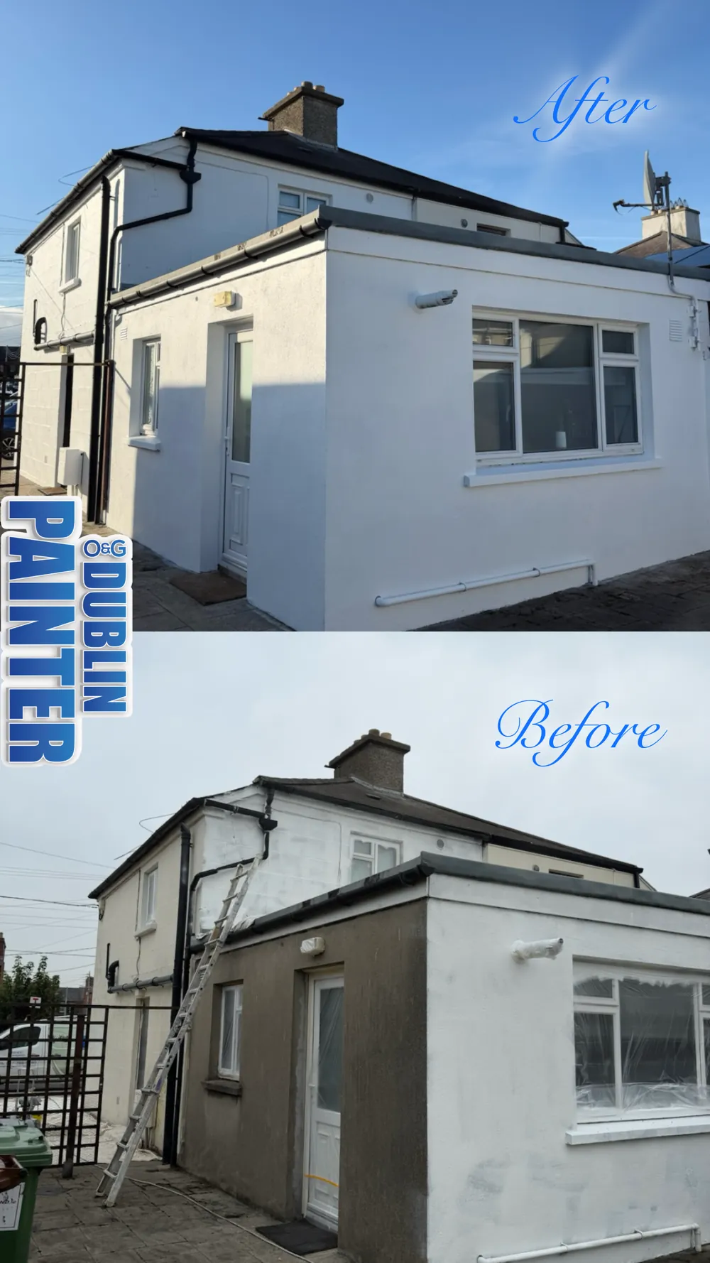 House exterior repaint in Dublin by Original Dublin Painter