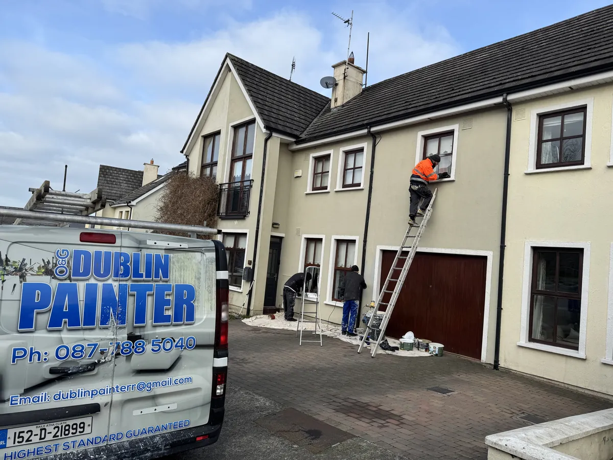 House painting in Dublin with the Original Dublin Painter van on site
